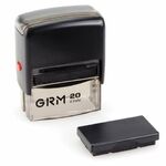 Штамп самонаборный 5-строчный, оттиск 47х18 мм, синий без рамки, GRM 30, КАССА В КОМПЛЕКТЕ, 116000030