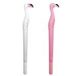 Ручка фигурная шариковая ЮНЛАНДИЯ "Фламинго", мягкий силиконовый корпус, ассорти, СИНЯЯ, пишущий узел 0,7 мм, 143775