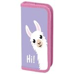 Пенал ПИФАГОР, 1 отделение, ламинированный картон, 19х9 см, "Llamaste", 271505