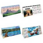 Календарь-домик с высечкой OfficeSpace "Путешествия", ассорти, 2024г.