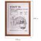 Рамка НЕБЬЮЩАЯСЯ 21х30 см, МДФ под дерево, багет 17 мм, мокко, акриловый экран, STAFF "Carven", 391212