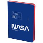 Ежедневник недатированный, А5, 136л., кожзам, Berlingo "Ad Astra", красный срез, синий, с рисунком