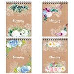 Блокнот А6 80л. на гребне ArtSpace "Цветы. Craft flowers", глянцевая ламинация, твердая обложка