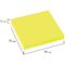 Блок самоклеящийся (стикеры), BRAUBERG, НЕОНОВЫЙ, 76х76 мм, 90 листов, желтый, 122702