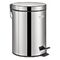 Ведро-контейнер для мусора (урна) с педалью LAIMA "Classic", 3 л, зеркальное, нержавеющая сталь, со съемным внутренним ведром, 604942