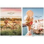 Блокнот А5 60л. на гребне ArtSpace "Стиль. Great time", твердая подложка