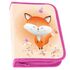 Пенал ПИФАГОР, 1 отделение, 1 откидная планка, полиэстер, 19х13 см, "Smiling fox", 271014