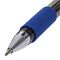 Ручка гелевая с грипом STAFF "Basic" GP-677, СИНЯЯ, корпус тонированный, узел 0,5 мм, линия письма 0,35 мм, 143676