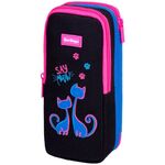 Пенал 2 отделения, 205*80*55 Berlingo "Say Meow", полиэстер, внутренний органайзер, магнит