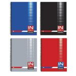 Тетрадь А5, 96 л., BRAUBERG, гребень, клетка, обложка картон, "INDAY", 400526