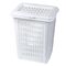 Корзина 50 л, с крышкой, для мусора/белья, прямоугольная, пластик, 57х45х36 см, цвет АССОРТИ, 399, 433990065