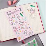 Наклейки бумажные MESHU "Unicorn rest", 12*21см, 31 наклейка, европодвес