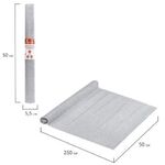 Бумага гофрированная/креповая, 110 г/м2, 50х250 см, СЕРЕБРЯНАЯ, ОСТРОВ СОКРОВИЩ, 112552