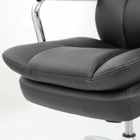 Кресло офисное BRABIX PREMIUM "Amadeus EX-507", экокожа, хром, черное, 530879