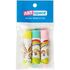 Набор ластиков ArtSpace "Радуга" 3шт., круглые, термопластичня резина, бум. держатель, 50*13*13мм,ассорти