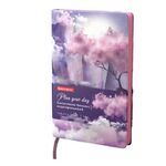 Ежедневник недатированный А5 (138х213 мм), BRAUBERG VISTA, под кожу, гибкий, 136 л., "Paradise", 112017