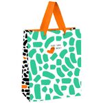 Пакет подарочный 18*23*10см MESHU "Green strokes", отд. фольгой, матовая ламинация