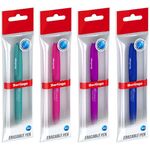 Ручка гелевая стираемая Berlingo "Correct" синяя, 0,6мм, прорезин. корпус, корпус ассорти, пакет с европодвесом