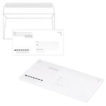 Конверты Е65 (110х220 мм), отрывная лента, "Куда-Кому", 80 г/м2, КОМПЛЕКТ 1000 шт.