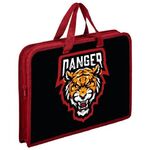 Папка на молнии с ручками ЮНЛАНДИЯ А4, 1 отделение, пластик, ширина 45 мм, "Dangerous Predator", 271458