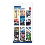 Закладки для книг МАГНИТНЫЕ, "RETRO CARS", набор 6 шт., 60x20 мм, BRAUBERG, 113158