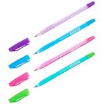 Ручка шариковая OfficeSpace "LC-Medium" синяя, 0,7мм, корпус ассорти, штрих-код