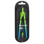 Готовальня Berlingo "Radiance", 2 предмета, циркуль 170мм, голубой/зеленый градиент, пластиковый футляр