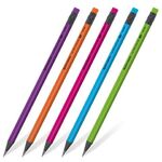 Набор карандашей чернографитных BRAUBERG "ULTRA COLOR" 4 шт., HB, с ластиком, пластиковые, 181709