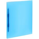 Папка с пружинным cкоросшивателем OfficeSpace А4, 14мм, 400мкм, пластик, синяя полупрозрачная