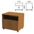 Тумба для оргтехники "Монолит", 770х600х680 мм, 2 двери, полка, цвет орех гварнери, ТМ30.3