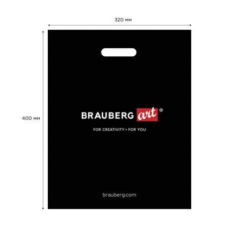 Пакет презентационно-упаковочный BRAUBERG ART, 32х40 см, усиленная ручка, 505500