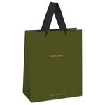 Пакет подарочный 26*32*12см MESHU "Olive tone", отд. фольгой, выб. лак, матовая ламинация