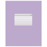 Тетрадь А5, 48 л., HATBER-ECO скоба, офсет №2 ЭКОНОМ, клетка, обложка мелованная бумага, "Фиолетовая", 48Т5D1, 48Т5D1_27728