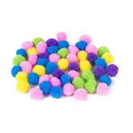 Помпоны для творчества, 5 цветов, 15 мм, 50 шт., ОСТРОВ СОКРОВИЩ, 661426