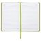 Ежедневник недатированный А5 138х213 мм BRAUBERG "Rainbow" под кожу, 136 л., зеленый, 111669
