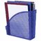 Лоток вертикальный для бумаг STAFF "Profit", 270х100х250 мм, сетчатый, полипропилен, синий, 237250