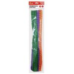 Проволока синельная для творчества "Пушистая", двухцветная, 6 цв., 30 шт., 0,6х30 см, Вид 2, ОСТРОВ СОКРОВИЩ, 661524