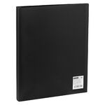 Папка на 4 кольцах OfficeSpace А4, 25мм, 500мкм, пластик, черная