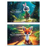 Альбом для рисования 16л., А4, на скрепке ArtSpace "Животные. Волшебный мир", эконом