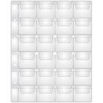 Лист для альбома OfficeSpace "Optima" на 24 монеты 44*40, 120мкм