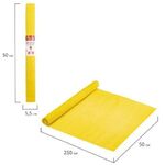 Бумага гофрированная/креповая, 110 г/м2, 50х250 см, желтая, в рулоне, ОСТРОВ СОКРОВИЩ, 112540