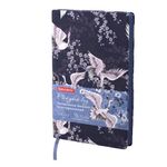 Ежедневник недатированный А5 (138х213 мм), BRAUBERG VISTA, под кожу, гибкий, 136 л., "Cranes", 112025