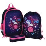 Ранец ArtSpace School Friend "Unicorn" 39*30*18см, 2 отделения, 2 кармана, анатомическая спинка, пенал, мешок для обуви