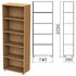 Шкаф (стеллаж) "Монолит", 740х390х2050 мм, 4 полки, цвет бук бавария, ШМ44.1
