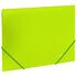 Папка на резинках BRAUBERG "Neon", неоновая, зеленая, до 300 листов, 0,5 мм, 227460