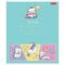 Тетрадь 12 л. HATBER клетка, обложка картон, "Приключения кота Пирожка" (5 видов в спайке), 12Т5В1