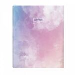 Тетрадь на кольцах А5 (175х215 мм), 240 листов, твердый картон, клетка, BRAUBERG, Cloud, 404094