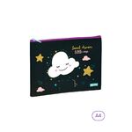 Папка 1 отделение, А4 Berlingo "Little cloud", 340*245мм, полиуретан, на молнии