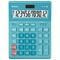 Калькулятор настольный CASIO GR-12С-LB (210х155 мм), 12 разрядов, двойное питание, ГОЛУБОЙ, GR-12C-LB-W-EP