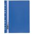 Скоросшиватель пластиковый с перфорацией BRAUBERG, А4, 140/180 мкм, синий, 226583